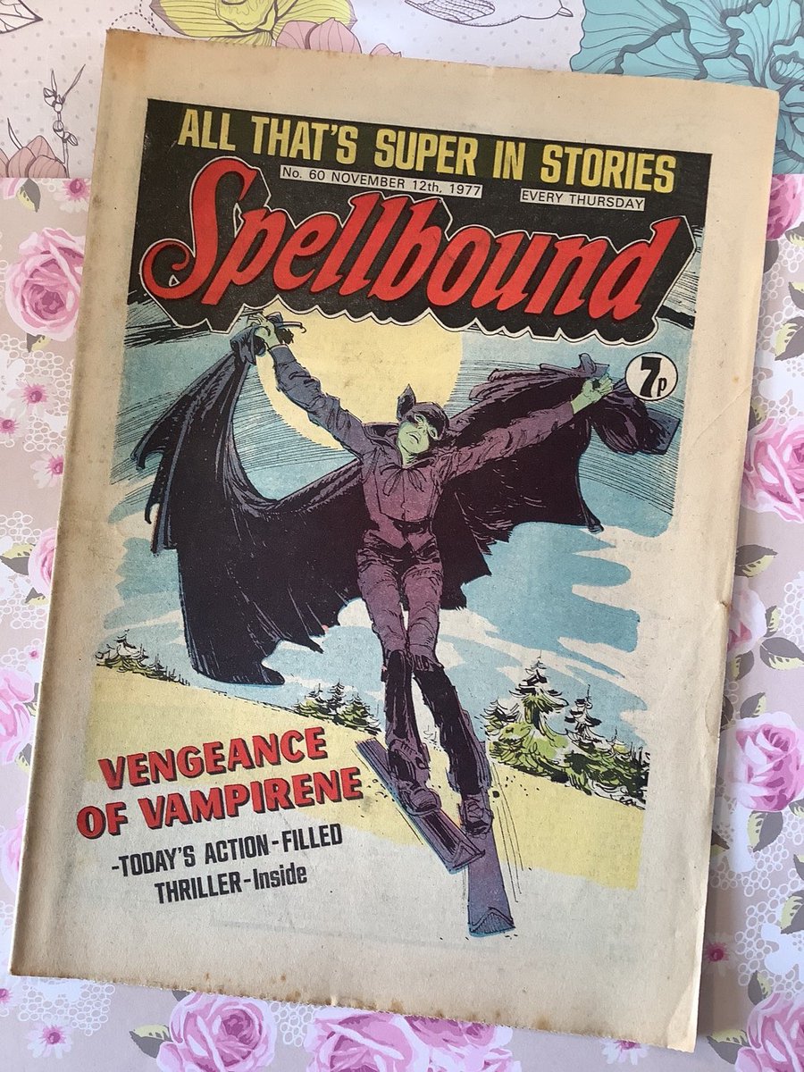 WatsonsVintage's tweet photo. Vintage Comics make FABULOUS Nostalgic Birthday/Wedding Anniversary Gifts like this one in my #etsyshop RARE From November 12th 1977 'Spellbound' Issue No 60 Girl's Comic Strip #MysteryStories #CollectableComic #Nostalgic #1977BirthdayGift https://t.co/1uzrka0Cie #Spellbound https://t.co/yYQ2PWQfD6