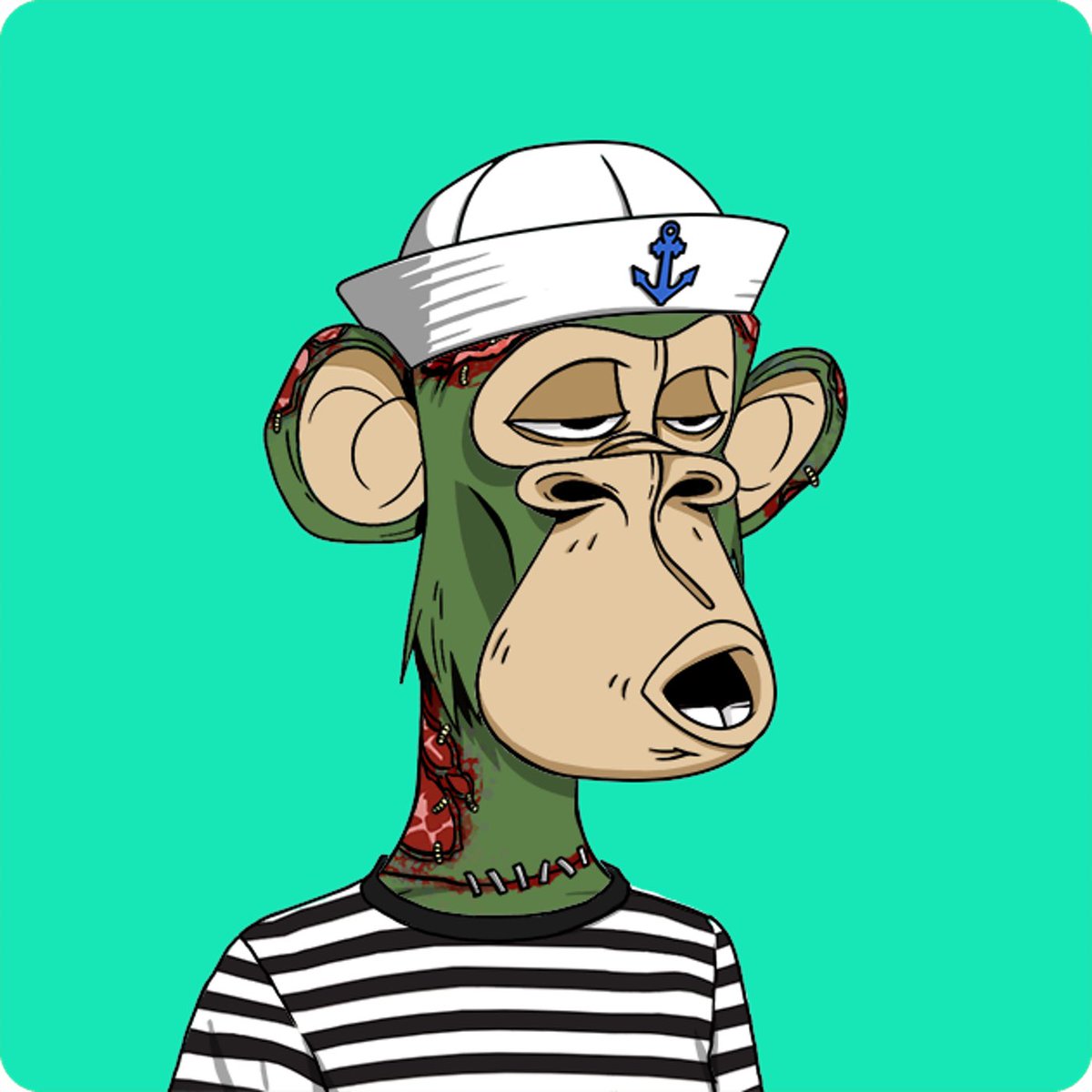 Jamestownkings's tweet photo. My new Bored Zombie Sailor BAYC #2437, can’t wait to trip him and add him to the rest of my tripped ape squad! #BAYC #Tripsters #HAPE @JaysonW84 @DigimentalLDN @TheCarlbrutal @5MEODMTNFT @Tripsters @NFtSNiPERbOt @FrankKaloshi @ashrobin @GhosttrapperUSA @NeonApesYC @Jayism1 https://t.co/N4lIghxmud