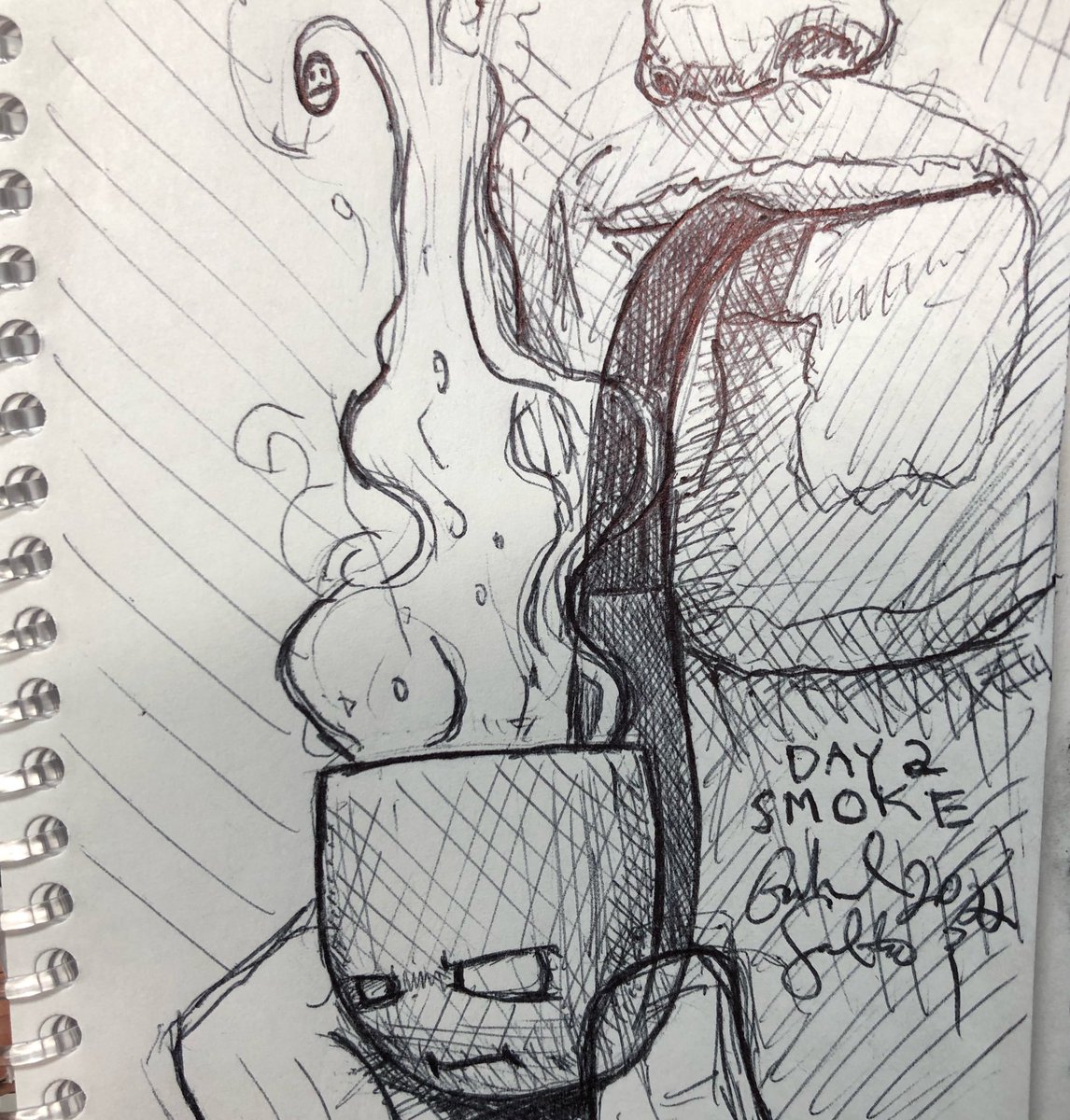 Day 2 #SMOKE 

 #JUNETOON #JUNETOON2022 #art #ink #drawing