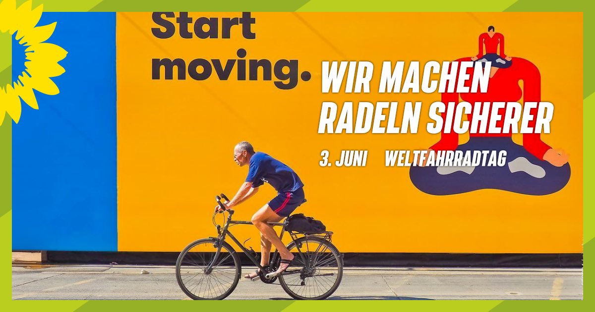 GrueneLemgo's tweet photo. Heute ist 🚲 #Weltfahrradtag! Die #Mobilitätswende ist ein wichtiger Sektor für mehr #Klimaschutz. Und diese #Verkehrswende ist nötig, damit unsere Straßen entlastet werden und damit wieder mehr Raum für Menschen zur Verfügung steht. Deshalb setzen wir uns für sicherere. 1/2 https://t.co/GimvlbRvCj