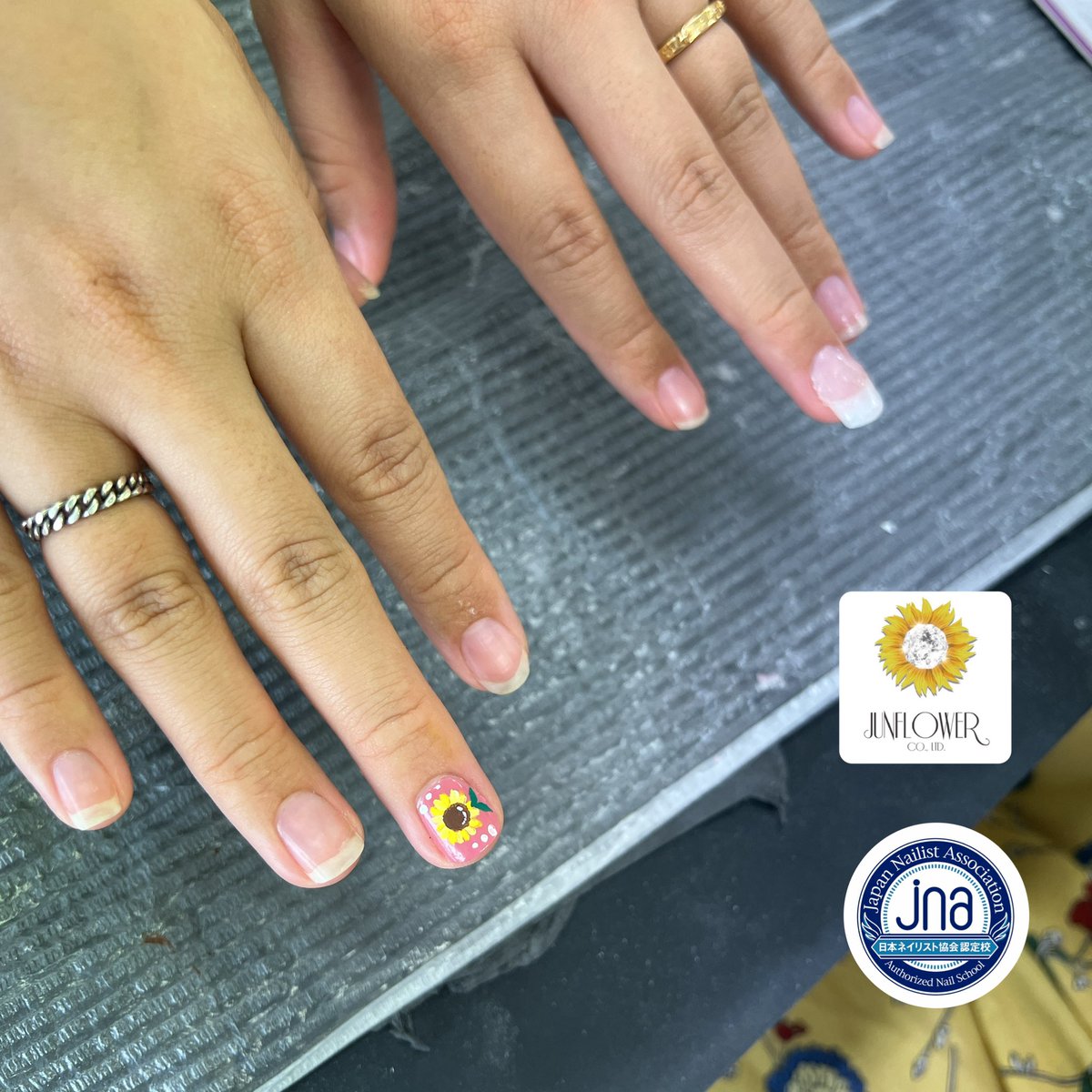 JunflowerN's tweet photo. 【2月17日開講コース】
⭐️本日の授業内容⭐️チップラップアート苦手💅✨
苦手な所を意識してクオリティの高い作品を目指しましょう‼️#ジュンフラワー
#junflower
#ネイル
#求職者支援訓練校 
#職業訓練校
#jna本部認定講師 #在籍
#jna認定
#ネイル検定校
#ジェル検定
#ハローワーク
#ネイリスト https://t.co/wffOJL30g0