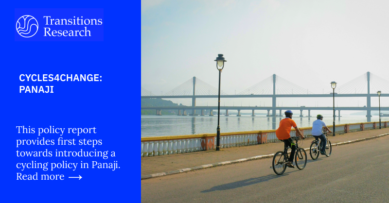 Transitions_Res's tweet photo. #WorldBicycleDay ๐ด
๐ As part of our work on @ProjectULL_ and #FutureCities, we promote #sustainable and #nonmotorised transportation in Indian cities.
๐ In Panaji, we worked with @imaginepanaji to conduct #cycling experiments as part of @MOHUA_Indiaโs #cycles4change.