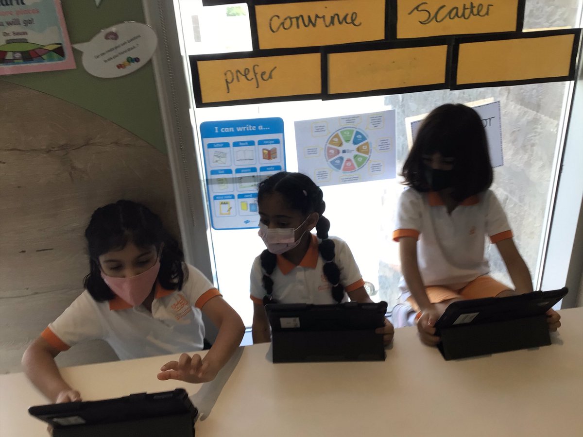 SRSDubaiDigital's tweet photo. SRS Weekly Digital Update:
This week, in Year 3, we created our own kahoot quizzes and shared them with each other. This was a great collaborative experience where the children were able to revisit and consolidate previous learning. #SRSDigital @MrClark47 @mthomas2010 https://t.co/Gtwp9osETS