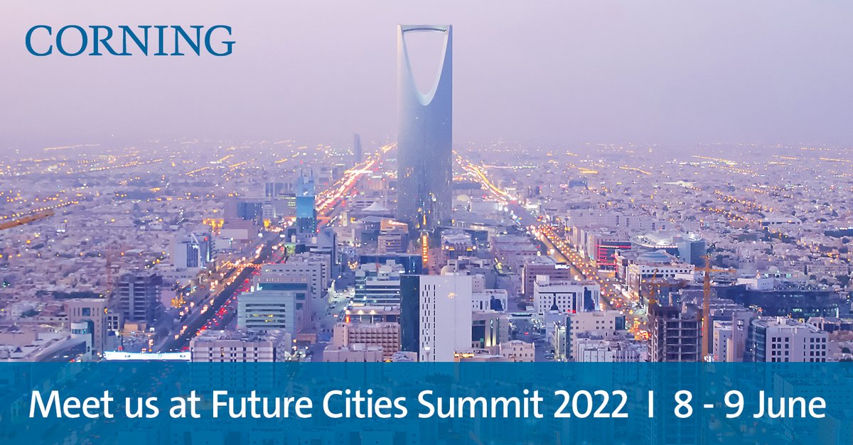 CorningOpComm's tweet image. Meet the Corning team at the upcoming Future Cities Summit 2022 in Riyadh. We are pleased to present you the latest product highlights around in-building networks and #datacenters. Join us June 8-9 ms.spr.ly/6017brvl5. #Everon #FiberDeep