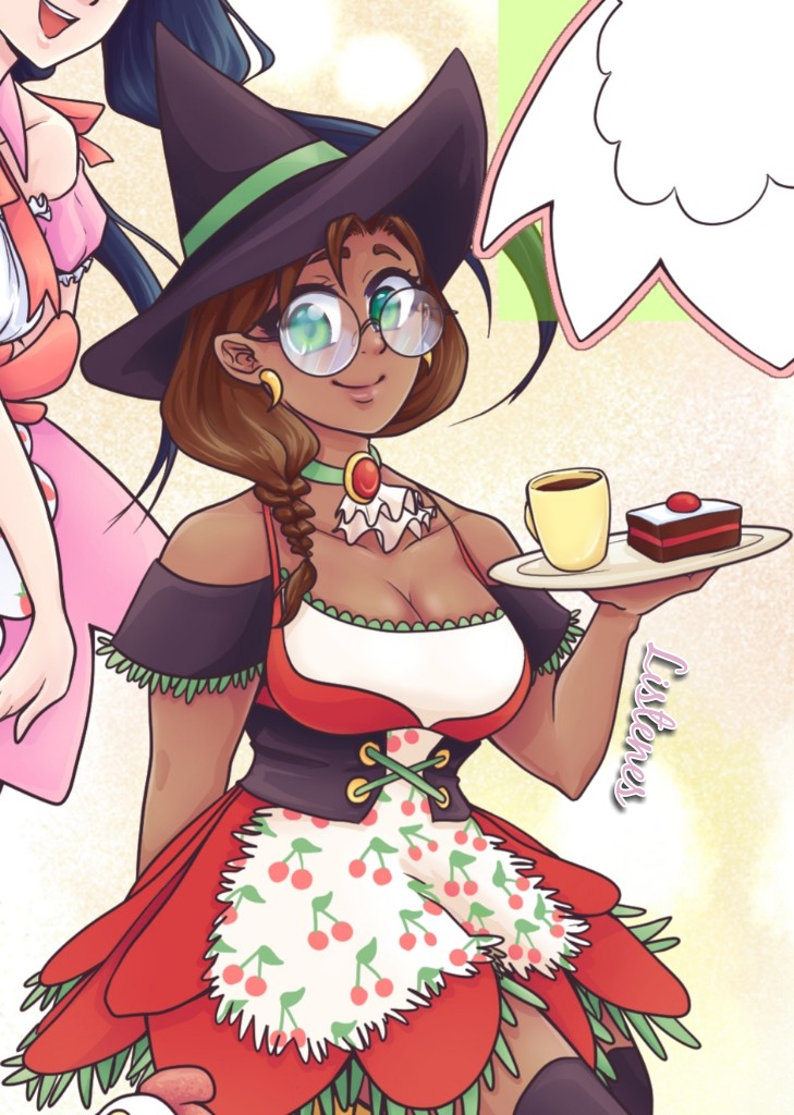 Here it finally iiiis! 😍 How do you like the dress designs?!

This is my entry for this year's <a href="/OC_CULT_zine/">OCᐁCULT Zine @ Vol 5</a> 💛💙💜
Shop your Zine during the upcoming weekend at dokomi or order it online ❤️ it's an awesome project with so many great food-themed illustrations 🤤