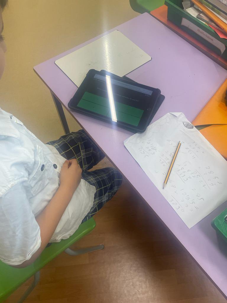 SRSDubaiDigital's tweet photo. SRS Weekly Digital Update:

This week, Year 4 have used both @Kahoot and booklet to revisit and consolidate previous learning. The children were fully engaged and enjoyed collaborating answers and ideas together. #SRSDigital @trudlebug @mthomas2010 https://t.co/zA4SAL7JbA