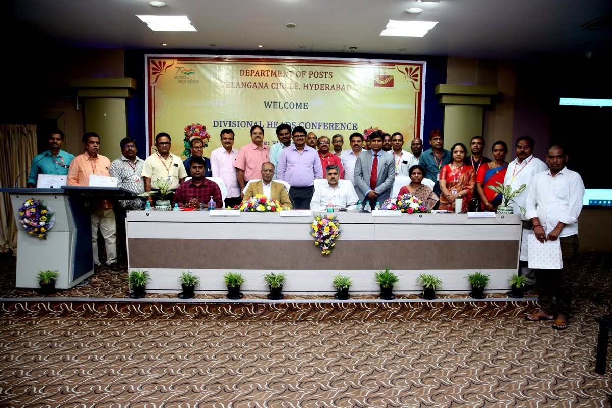cpmgtelangana's tweet photo. Glimpse of Divisional Head Conference Telangana Postal Circle held on 31.05.2022 @ Dr MCR HRD Auditorium, Jubliee Hills Hyderabad-
#IPPB #PLI #RPLI #postinfo #SavingsBank #Telangana
@IndiaPostOffice https://t.co/hxSjT3W26i