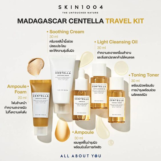 innissfree_JJ's tweet photo. #SKIN1004 Madagascar Centella Travel Kit 6 ชิ้น #พร้อมส่ง #ลดสิว
🍃 Light Cleansing Oil  30ml
🍃 Ampoule Foam  20ml
🍃 Toning Toner  30ml
🍃 Ampoule  30ml
🍃 Soothing Cream 30 ml
กระเป๋า 12.5x17 cm 1 ใบ
การใช้ Cleansing Oil> Foam>Toner >Ampoule > Cream  
💰790 ส่งฟรี
#jj_serum https://t.co/ndNpb5tojB