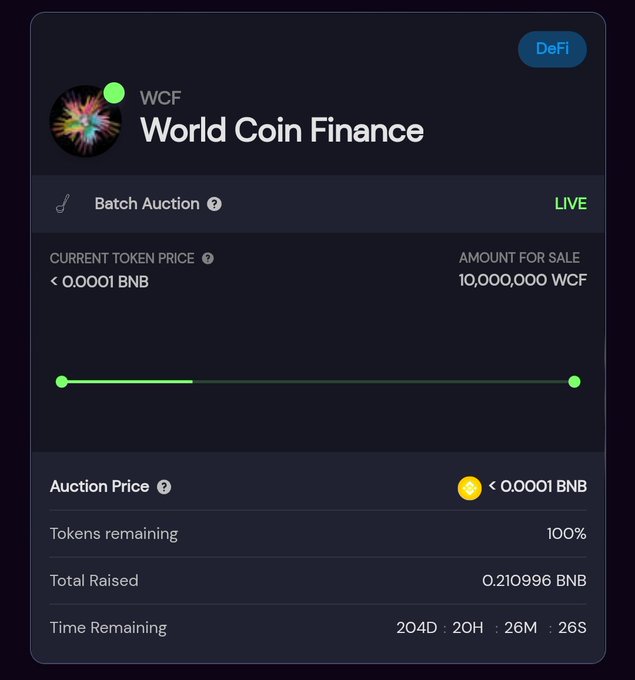 #Crypto of the day.   #WorldcoinFinance   WorldCoin Finance presale is ongoing on sushiswap. Participate<a href="/tag/crypto"class="tags">#Crypto</a><a href="/tag/worldcoinfinance"class="tags">#WorldcoinFinance</a><a href="/tag/btc"class="tags"><span>#btc</span></a>
