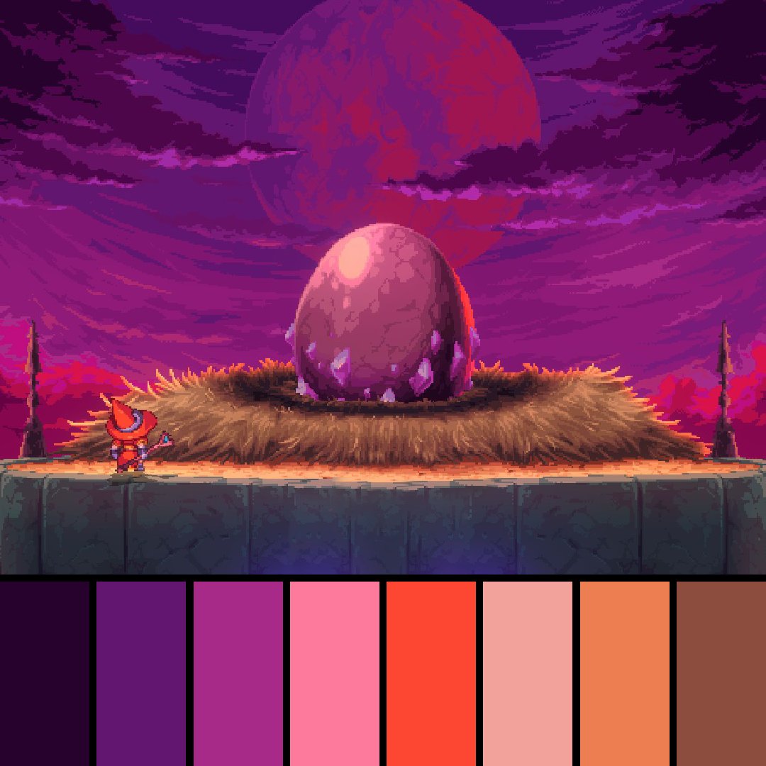 GameColors2's tweet photo. Souldiers (2022) by Retro Forge.

#souldiers #retroforge #dearvillagers #steam #steamgames #switch #nintendoswitch #colors #colorpalette #gaming #soldier #souls #metroidvania #pixelart https://t.co/ceneWfYmD7