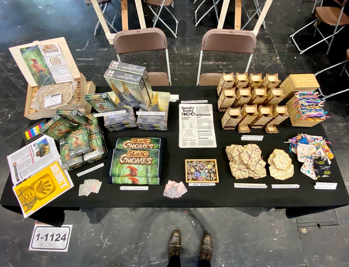 All set up and ready to go! <a href="/UKGamesExpo/">UK Games Expo</a> Stand 1-1124