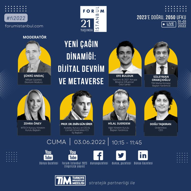 efebulduk's tweet photo. 10:15'de gerçekleşecek "YENİ ÇAĞIN DİNAMİĞİ: DİJİTAL DEVRİM &amp; METAVERSE" yayını aşağıdaki linklerden takip edebilirsiniz.

🇹🇷TR https://t.co/QBOAKSCPVJ
🇬🇧ENG https://t.co/eyM9uLkQvK

@Forumist2023 https://t.co/NHbEx9Lc4f