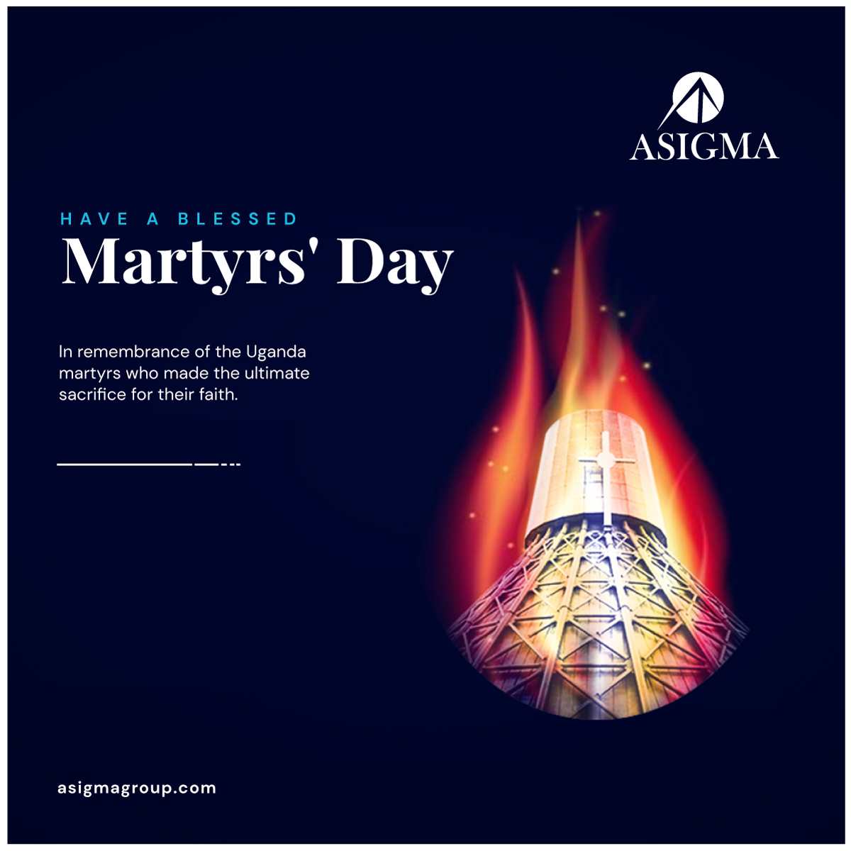 AsigmaGroup's tweet photo. From all of us at #ASIGMA, have a blessed #MartyrsDay2022.
Today we remember, honour and celebrate the lives of those who taught us to keep our faith in the face of adversity. https://t.co/AAFd80voEk