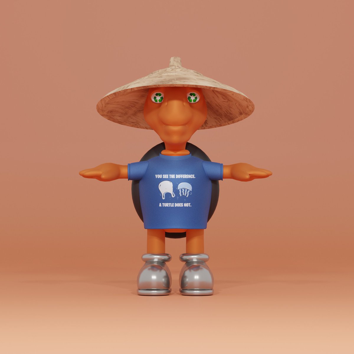 MetaTurtleClub's tweet photo. We know that NFTs may have a bad reputation. But they can used for good as well, raising awareness for problems that need solving. 

Listen to this Meta Turtle! Recycle your plastics because a sea turtle can't tell the difference between a jellyfish and a plastic bag!

@opensea https://t.co/2ojSLoqYPQ