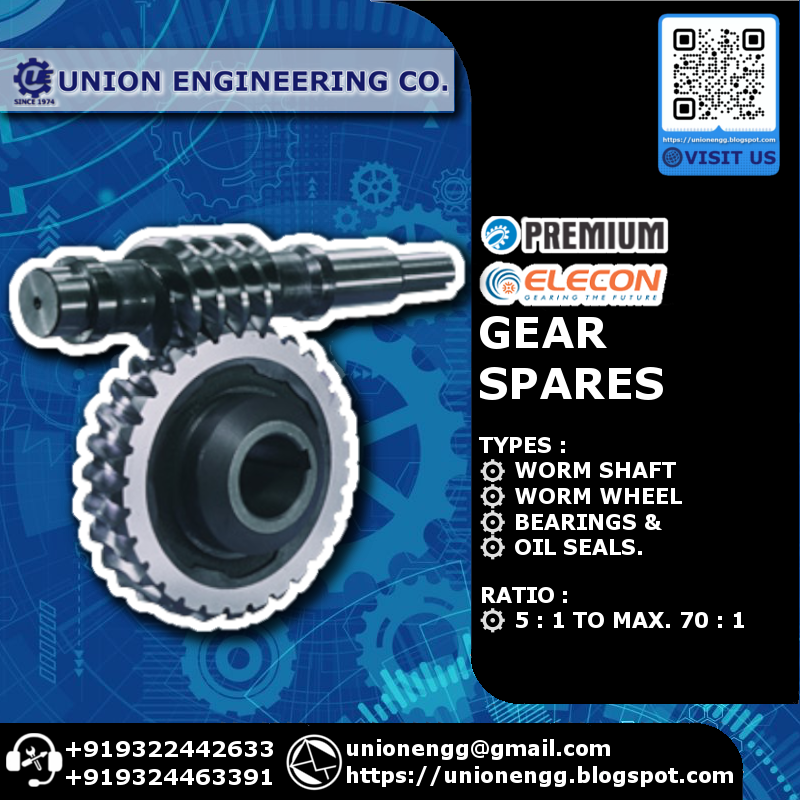 Exclusive ranges of #Premium (#Radicon #Greaves) &amp; #Elecon #GearSpares offered by <a href="/unionengg/">Union Engineering Co</a>., Since 1974.