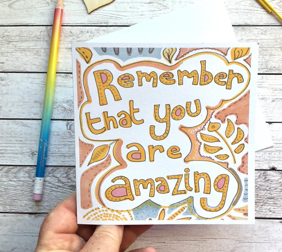 buck_lj's tweet photo. Remember That You Are Amazing Card, You Can Do It, First Day In New Job, Good Luck, Motivational, Inspirational Card, Self Care Quotes. https://t.co/AjGBLwcoP2 #Etsy #Slumbermonkey #PositiveCard https://t.co/EKuRdXZxvS