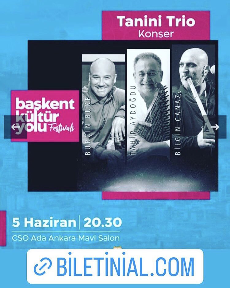 burcinbuke's tweet photo. 5 Haziran CSO Mavi salon saat 20.30 @neyzenbilgin @kanunitahir #taninitrio https://t.co/wRdBn36aLX