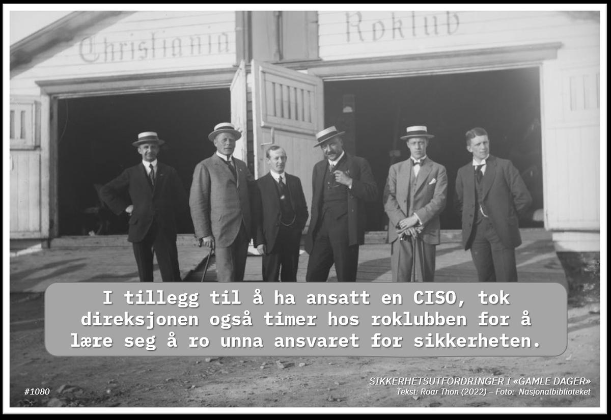 Secdefence's tweet photo. Det er mange som tar timer i roklubben om dagen!
Men slik har det vel alltid vært!
#vintagesecurity #infosec #sikkerhet #ledelse #CISO #humor #ironi https://t.co/x0a4OFAxpC