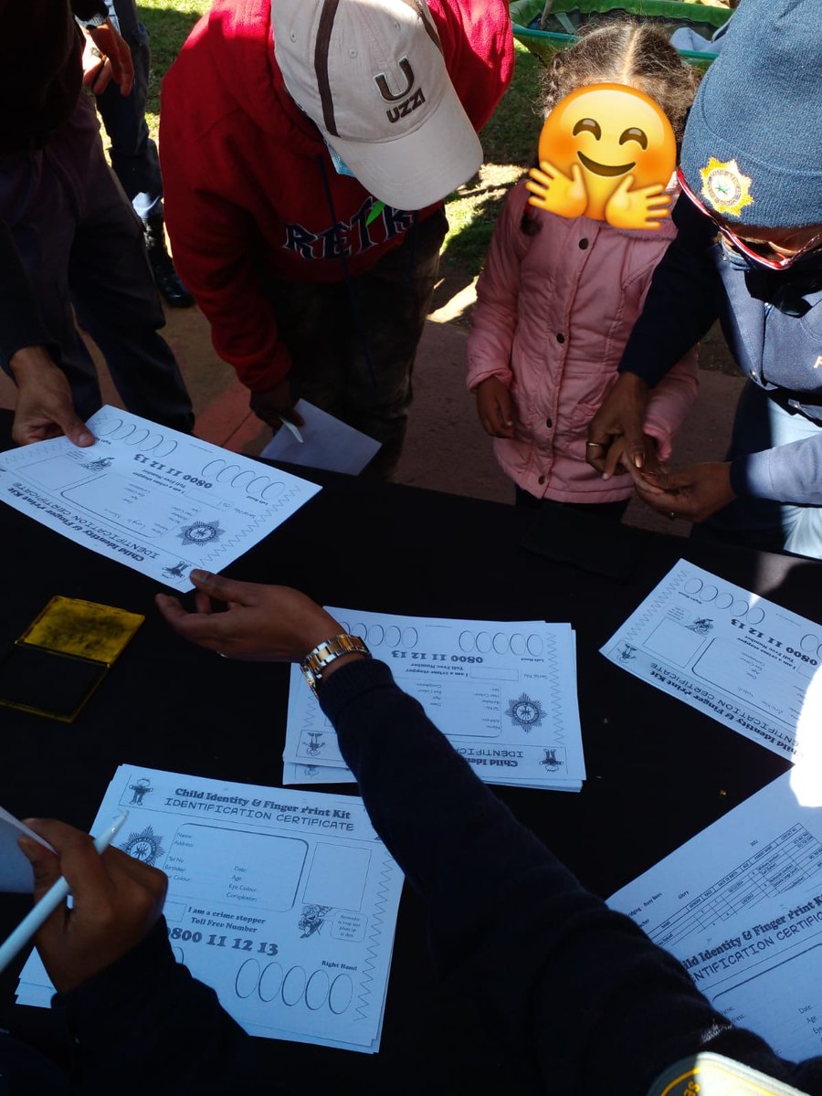 SunshineAssoc's tweet photo. Members of SAPS and EMS visited our Eldorado Park Early Intervention Centre this week to do fingerprinting as part of the Child Protection Week campaign. https://t.co/VirIEJYlsy