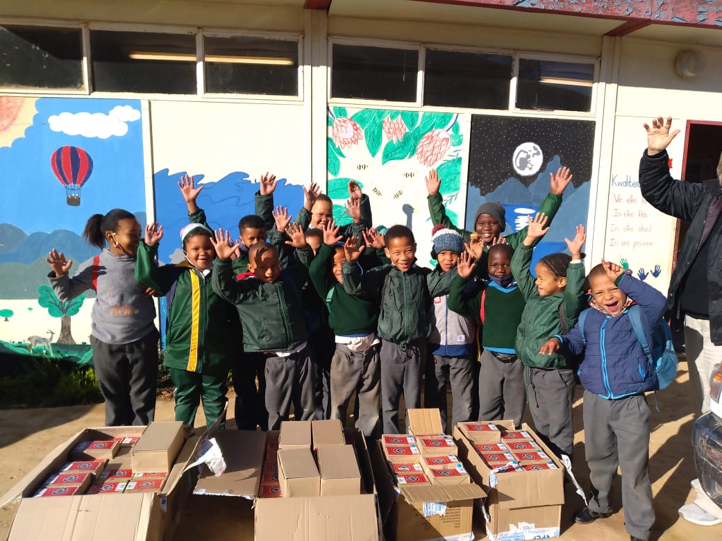 lizroux5's tweet photo. Putting smiles on the faces of our children in Barrydale. Our fundraising initiative #RideWithAPurpose from Cape Town to Barrydale has secured enough funding to provide school shoes for over 250 children in our community.
#IAHV
#RideWithAPurpose
#fundraiser 
@UrbanLo https://t.co/AovDZkCOkF