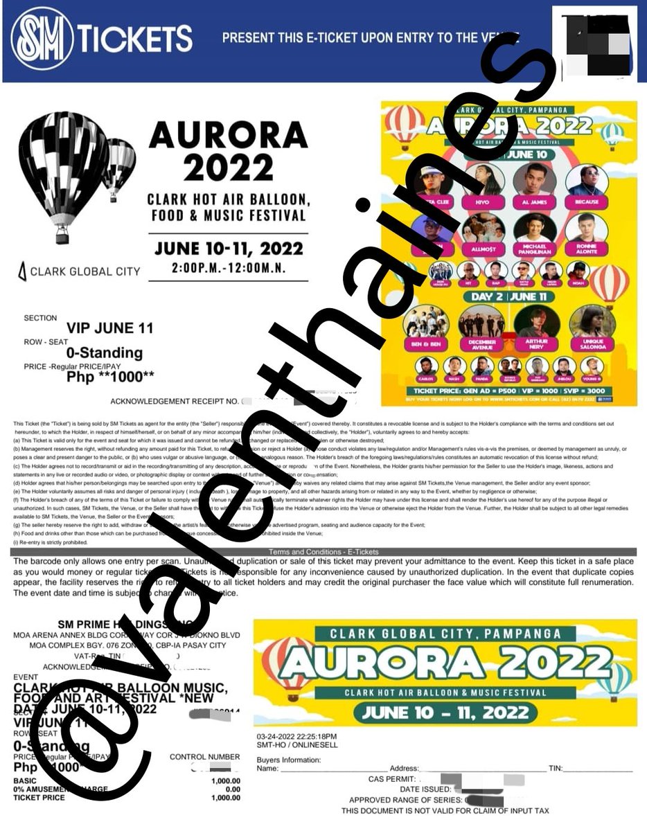 valenthaines's tweet photo. wts lfb

aurora 2022 day 1 and 2 vip ticket
— 1.7k PHP for the 2 tix
— pwede rin each for 900 PHP

rfs: may exam so di na makakaattend

tags: aurora music festival 2022 ticket tix tickets day 1 2 vip https://t.co/O7w78v8Nij