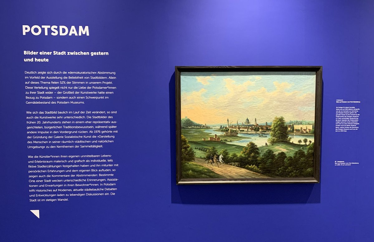 FVPotsdamMuseum's tweet photo. Eine schöne Mitglieder-Führung mit Museumsdirektorin Jutta Götzmann durch die aktuelle Sonderausstellung mit Bildern aus der Sammlung des Museums. Darunter auch viele Bilder, die der Förderverein erworben oder vermittelt hat. https://t.co/QpREVwsQoF