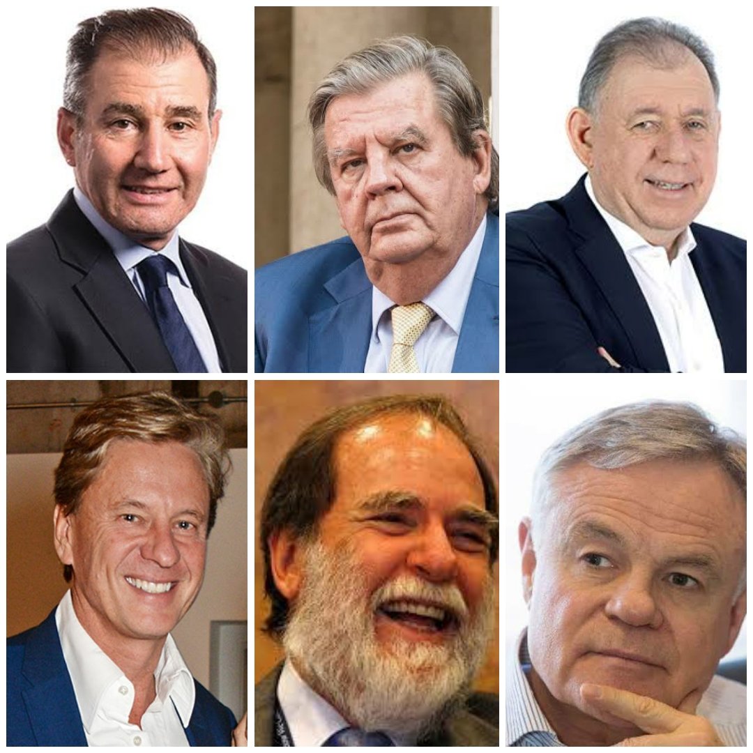 SizweLo's tweet photo. Glasenberg, Rupert, Koseff, Hersov, Oppenheimer, Bekker

This is the Top 6 that decides whether Ramaphosa stays or goes. Right now they have no reason to let him go.

Africans (incl. the ones defending Cyril) are just making noise because that's what you do when you have no power https://t.co/V8OAxh8x71