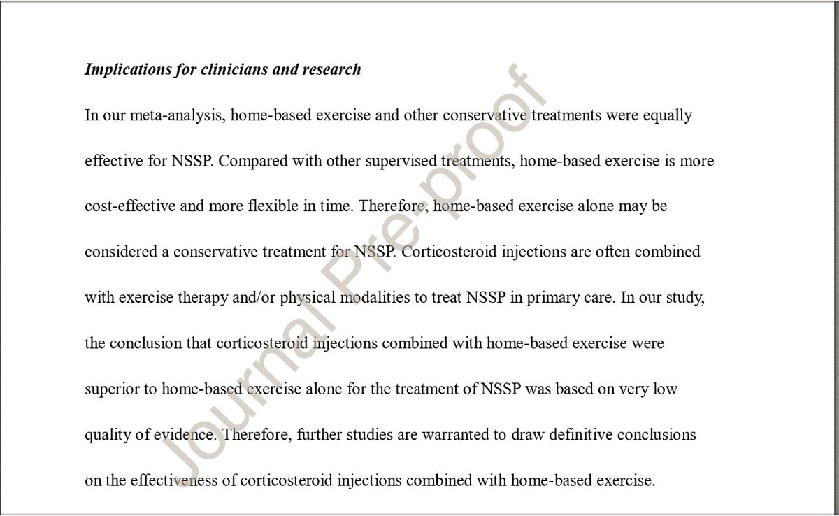 PhysioMeScience's tweet image. Effectiveness of home-based exercise for non-specific shoulder pain: a systematic review and meta-analysis

👀👀👇👇

sciencedirect.com/science/articl…