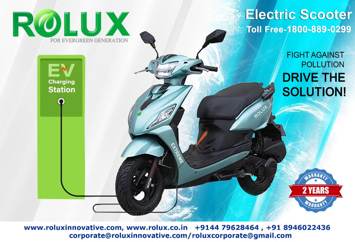 rolux_corporate's tweet photo. #roluxelectricvehicles #roluxev #ecofriendly
#roluxelectricscooter #greenerymision #roluxextreme
https://t.co/R4nP0UFKS2
https://t.co/BtjAdudQz9
https://t.co/QTQa5SQ4Nx
https://t.co/sPYzUj9N6s
https://t.co/oSllpiSH3M
#contact for trade inquires & dealerships @8946022436 https://t.co/Ato7JHKpjn