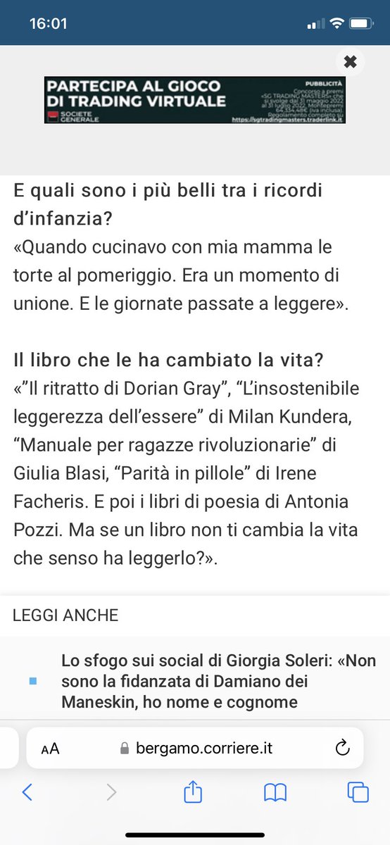 ClarottoLavinia's tweet photo. @Giulia_B @Giulia_B che dici di questa citazione? Io orgogliosissima… https://t.co/glAqOKGFTG
