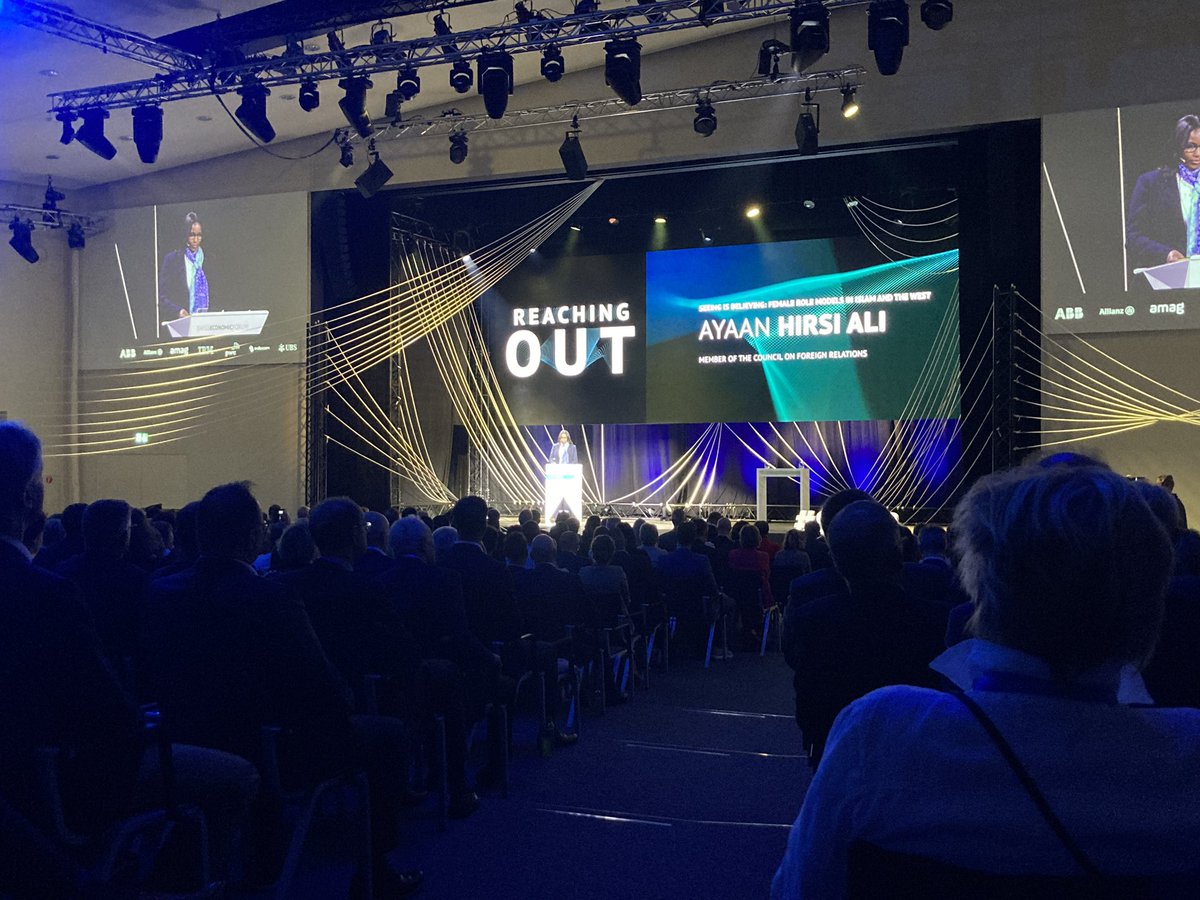 Day 2 at #SEF22 starting with Ayaan Hirsi Ali and the topic 
Female role models in Islam and the west 
 #SEF22