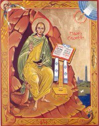 Sionmeadow's tweet photo. And then there was St Kevin and the blackbird.
The saint is kneeling, arms stretched out, inside
His cell, but the cell is narrow, so…. #StKevin continue to inspire the pilgrims to The Valley of Glendalough @DublinDiocese @UnitedDioceses https://t.co/DyoA8fYHlY