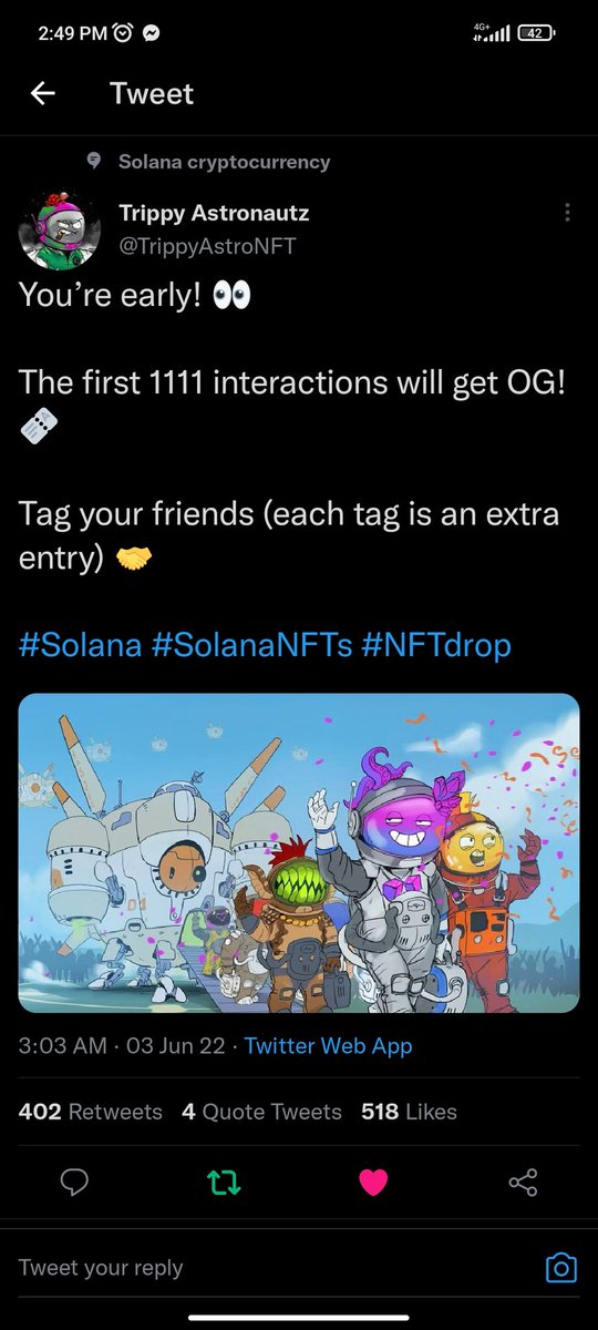 nagiwoop's tweet photo. @TrippyAstroNFT @CrypTwoJoints @uraveragenftguy @Magnus_NFT https://t.co/MtQ5edPiIM