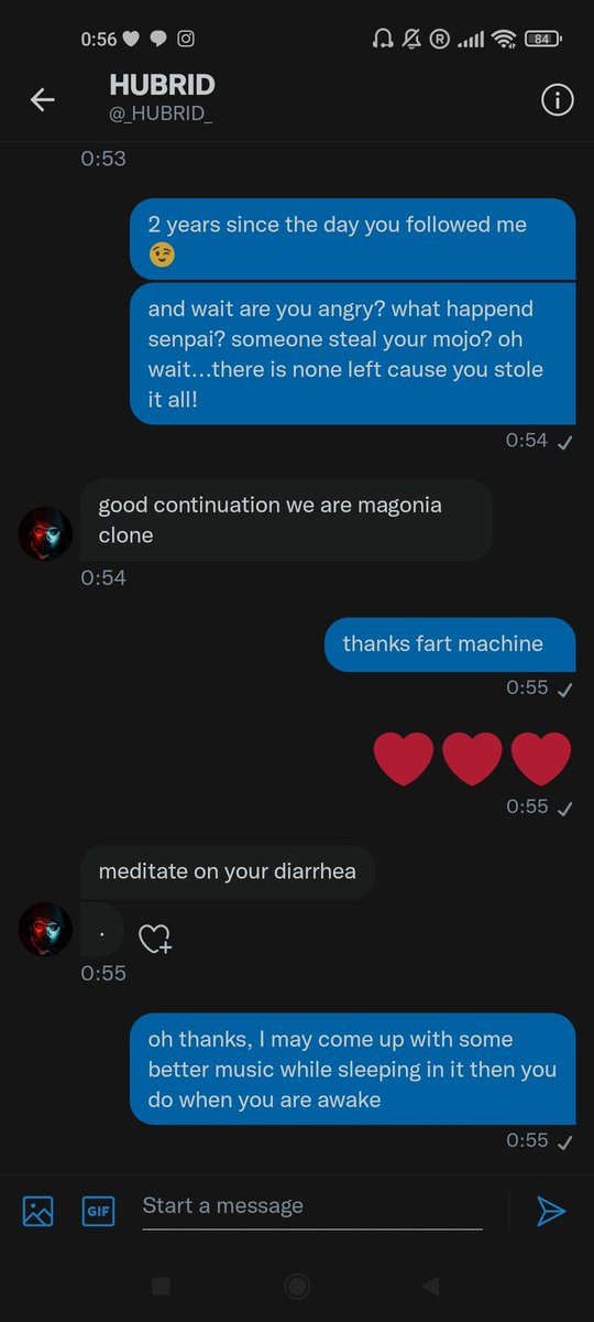 So <a href="/_HUBRID_/">Padrino.eth | 031.eth | ٠٣١.eth</a> decided to send me some evening farts yesterday and after illegally torrenting my music and adding farts to it to show off his great remixing skills he once again failed to credit me correctly...then he also had the need to bully me #synthfam