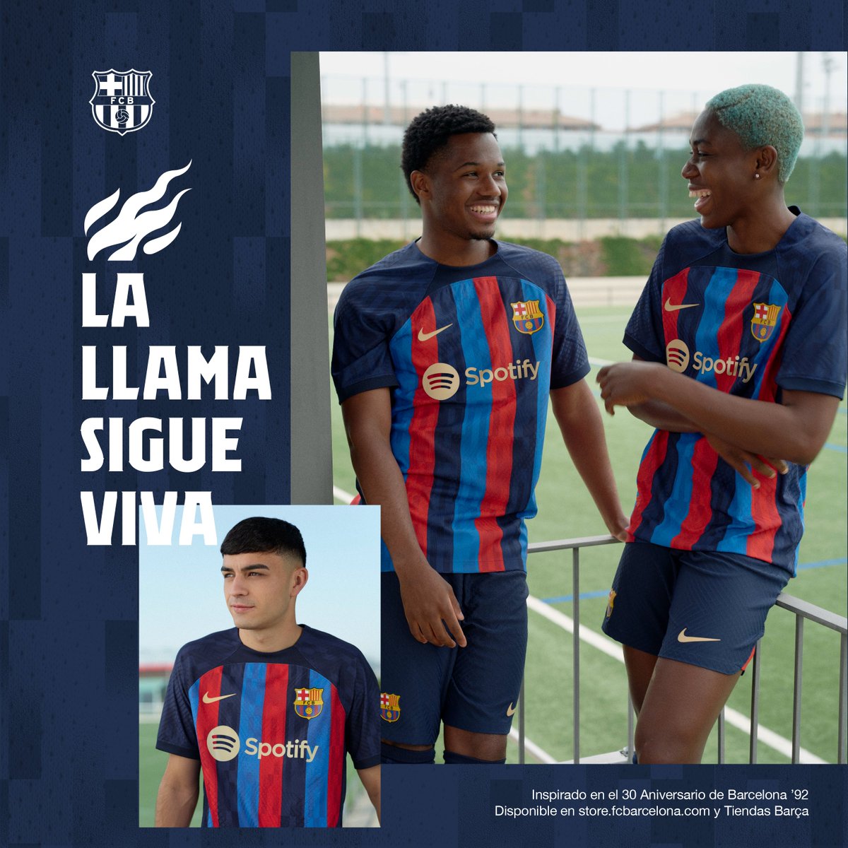 FCBarcelona_es's tweet photo. La nueva equipación del Barça 💙❤ https://t.co/ZPqxedQYLT