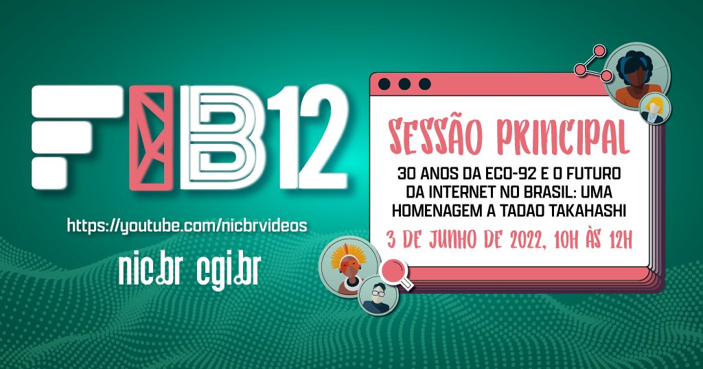 ComuNICbr's tweet image. Homenagem ao pioneiro de redes no Brasil, Tadao Takahashi, em conjunto com uma reflexão sobre os 30 anos da ECO-92, abrem o último dia do #FIB12, nesta sexta-feira (3). Assista ao vivo: youtu.be/z_Hbs4ccBMQ