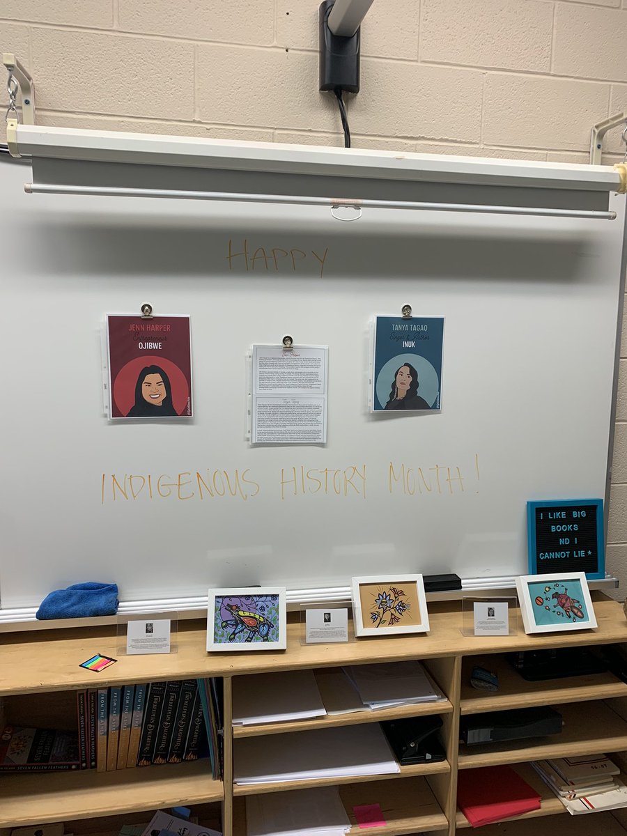 RUrovitz's tweet photo. Happy Indigenous History month! In ALL classes we’re recognizing and celebrating the brilliance of Indigenous peoples! Today we’re chatting about the amazing Jenn Harper and Tanya Tagaq. @cheekbonebeauty @tagaq @GrimsbyEagles https://t.co/mLQn2RbMbC