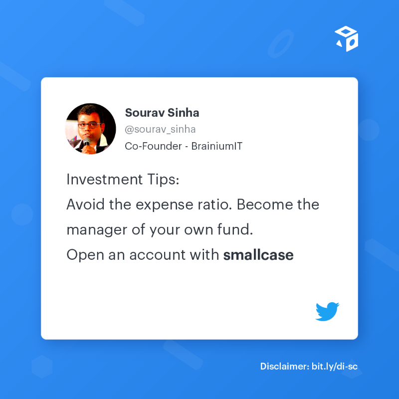 smallcaseHQ's tweet photo. smallcases are trusted by 50L+ users. What are you waiting for?

Choose from over 500+ portfolios curated by SEBI-registered professionals, exclusively on smallcase. Download now!