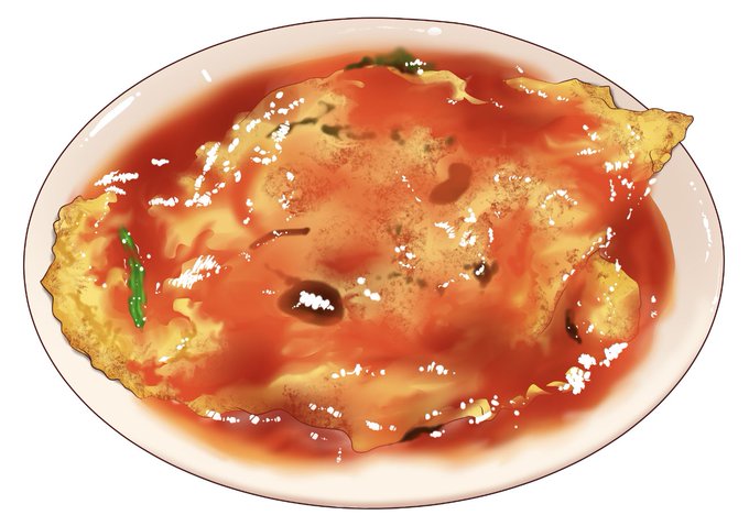 久々にお料理絵を描いてます 