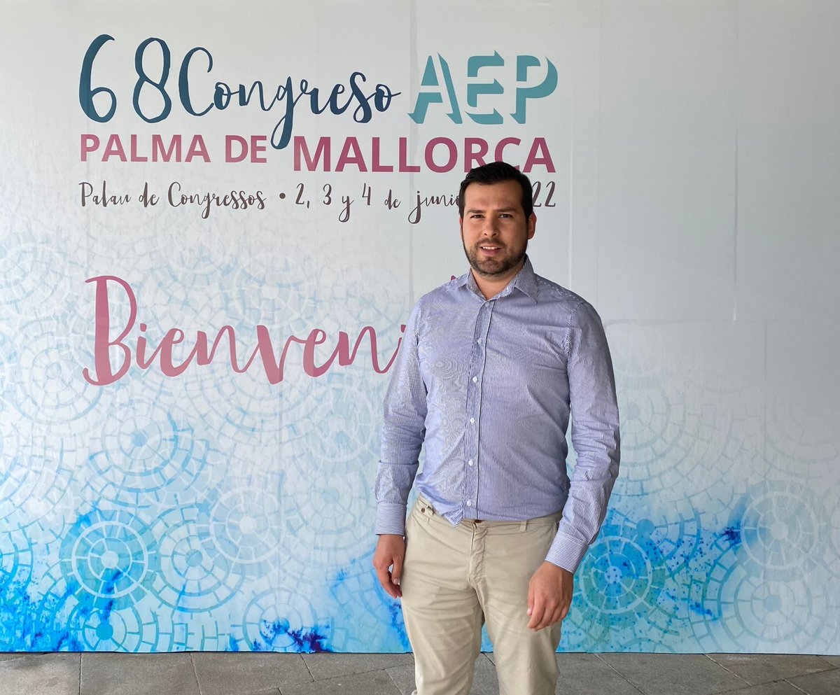 💙David Murcia, our PhD student from Colombia 🇨🇴, is participating with an oral communication in the “68 Congreso AEP” in Mallorca, Spain 🇪🇸.  👍Good job David 👍. #68CongresoAEP #nutrition #health
