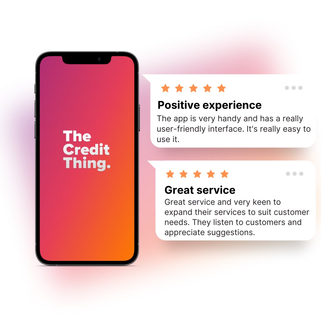 thecreditthing's tweet photo. Every kind review is an additional reassurance and motivation to do even more for our amazing customers😁 #thecreditthing #neobank #fintech #ukfintech #yourcreditthing https://t.co/mbO3TIKOZv