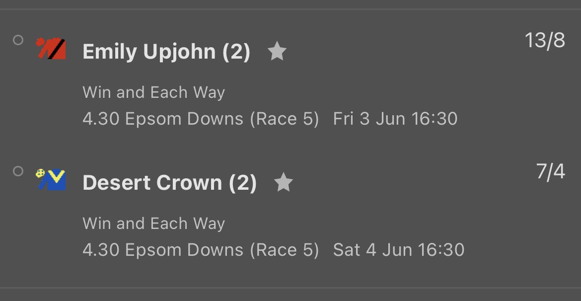 TheFlatOwl's tweet photo. HOOT HOOT!

Win £70 on the Queens 70th Jubilee weekend!

Easy! FOLLOW the owl &amp; RT this tweet, and if this Epsom Oaks/Derby double wins, one of you will win £70!!! https://t.co/bORm3Utv07
