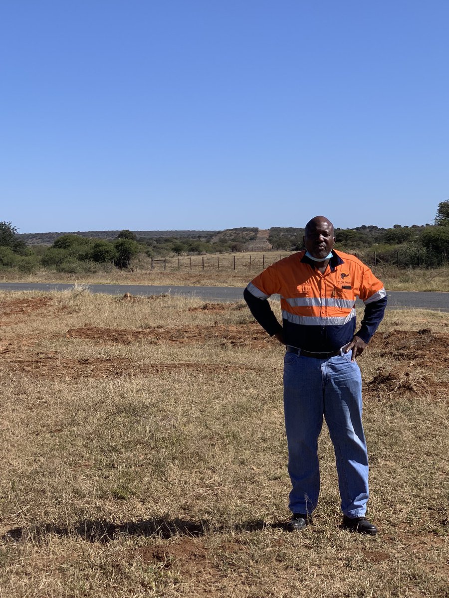 GabaakeGG's tweet photo. Construction of critical piece of infrastructure to deliver the first electrons into the BPC grid from the Lesedi Project is progressing well. I am on site this morning with a Ngwato Sub Land Board Member who wanted to see progress since they approved the WayLeave. https://t.co/lcpfRDUIfK