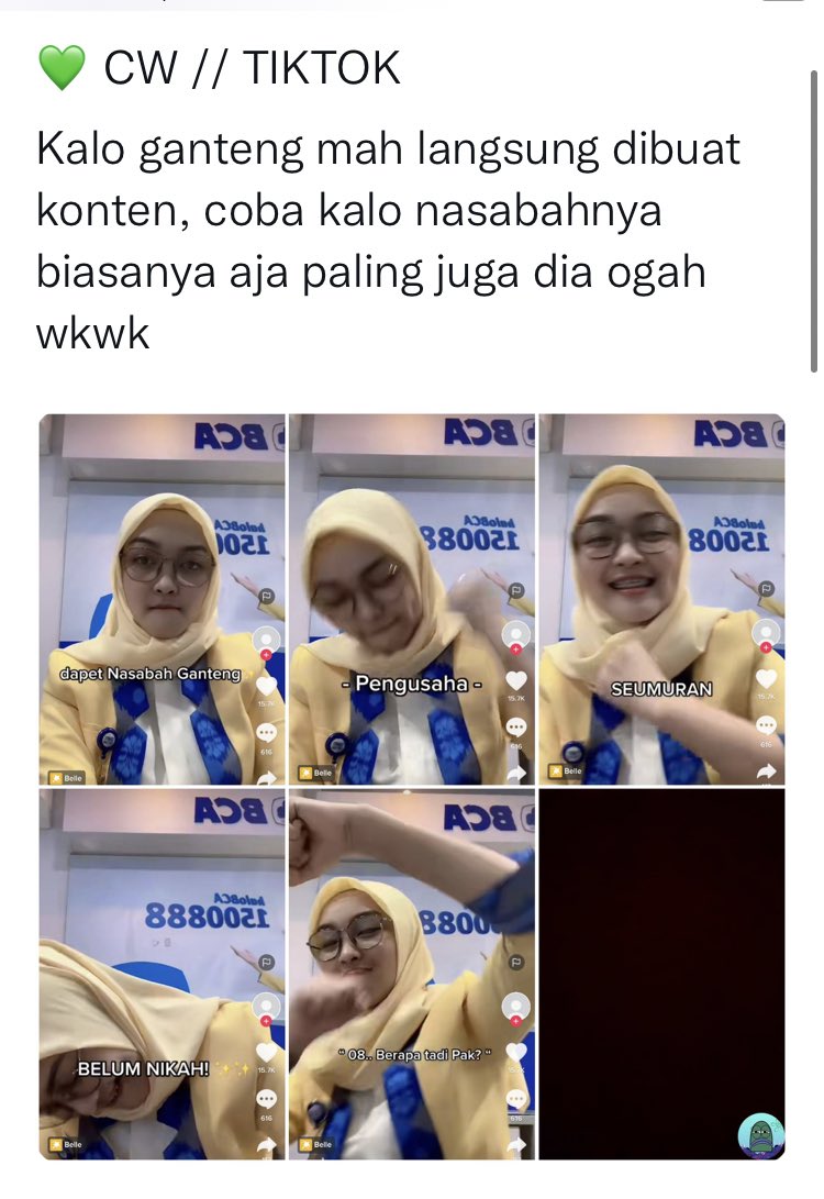 worksfess's tweet photo. serius apakah semua kantor membolehkan karyawanya buat video content tiktok di tempat kerja ya? kecuali emang karyawanya tim content? apakah ga ada S O Pnya ya? work! https://t.co/nb4CbrkSI6