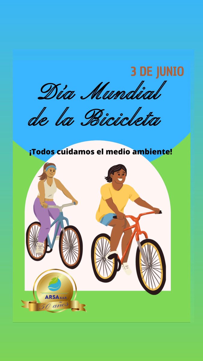 ARSAESP's tweet photo. ¡Por el 🍃medio ambiente, utiliza más la bicicleta!🚲

🚵🏼‍♀️La bici ayuda a reducir los niveles de 💨contaminación ❌ambiental. 

🚴🏿Si usas la bici, ahorras dinero y combustible. 💰

🚴🏻‍♂️Mejora tu estado físico sin emitir gases tóxicos.🧍🏼🧍🏾‍♂️

🚵🏼‍♂️Aportas a una ciudad más limpia. 🌇 https://t.co/io7kTMW4AT