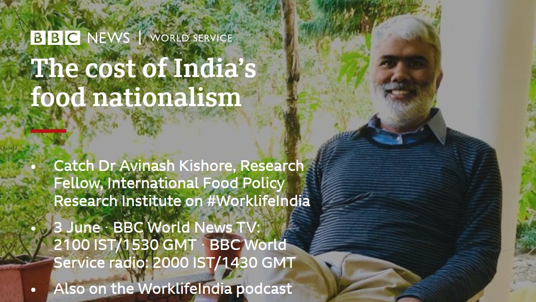 IRMAOfficial79's tweet photo. Catch Dr. Avinash Kishore (@avinash_shahi) , Research Fellow, @IFPRI and alumnus of the 20th batch (1999-2001) of IRMA's flagship PGDM(RM), in conversation with @devinaguptanews, discussing the cost of #food protectionism on @bbcworldservice.
#IRMA #IRMAlumni #AlumniShowcase https://t.co/Fgfh2LdlQk