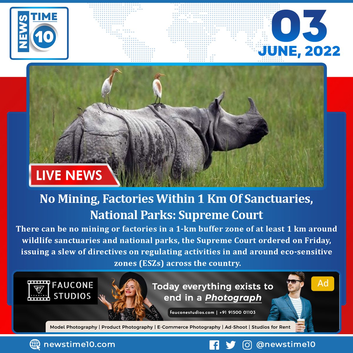newstime_10's tweet image. No Mining, Factories Within 1 Km Of Sanctuaries, National Parks: Supreme Court
#NoMining #factories #nationparks #SupremeCourt #newstime10 #NT10