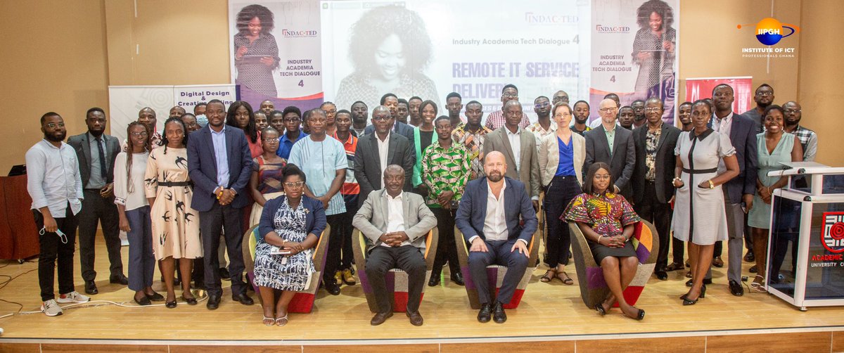 acitygh's tweet photo. …methods for remote IT service delivery.
Prof. Fred McBagonluri and Dr. Lucy Agyepong of Academic City were among the distinguished speakers who presented industry-specific views on the subject.
We are pleased to have worked together on this impactful initiative.

#ACity
#Tech https://t.co/awicwMMjU5