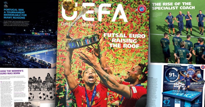 UEFA's tweet photo. 📖 The latest issue of UEFA Direct, European football's official magazine, is out now.

⚽ Featuring information on the football community's support for Ukraine, reforms of the club licensing regulations and a look at the birth of the @UEFAWomensEURO, it's a must read!