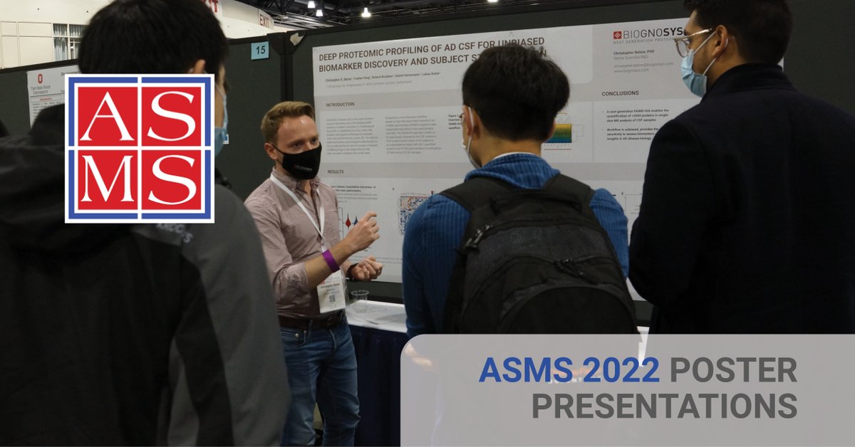 biognosys's tweet photo. Heading #ASMS2022? ✈️ Don’t forget to check out our posters in the poster session. Our 5 posters focus on improvements to our #Spectronaut® software and advances of our #TrueTarget™ and #TrueDiscovery™ platforms. Find out more: https://t.co/aqsvDYPS2w https://t.co/2VGcxPplAb